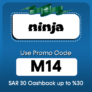 ninja Promo Code KSA ( M14 ) Enjoy Up To 70 % OFF